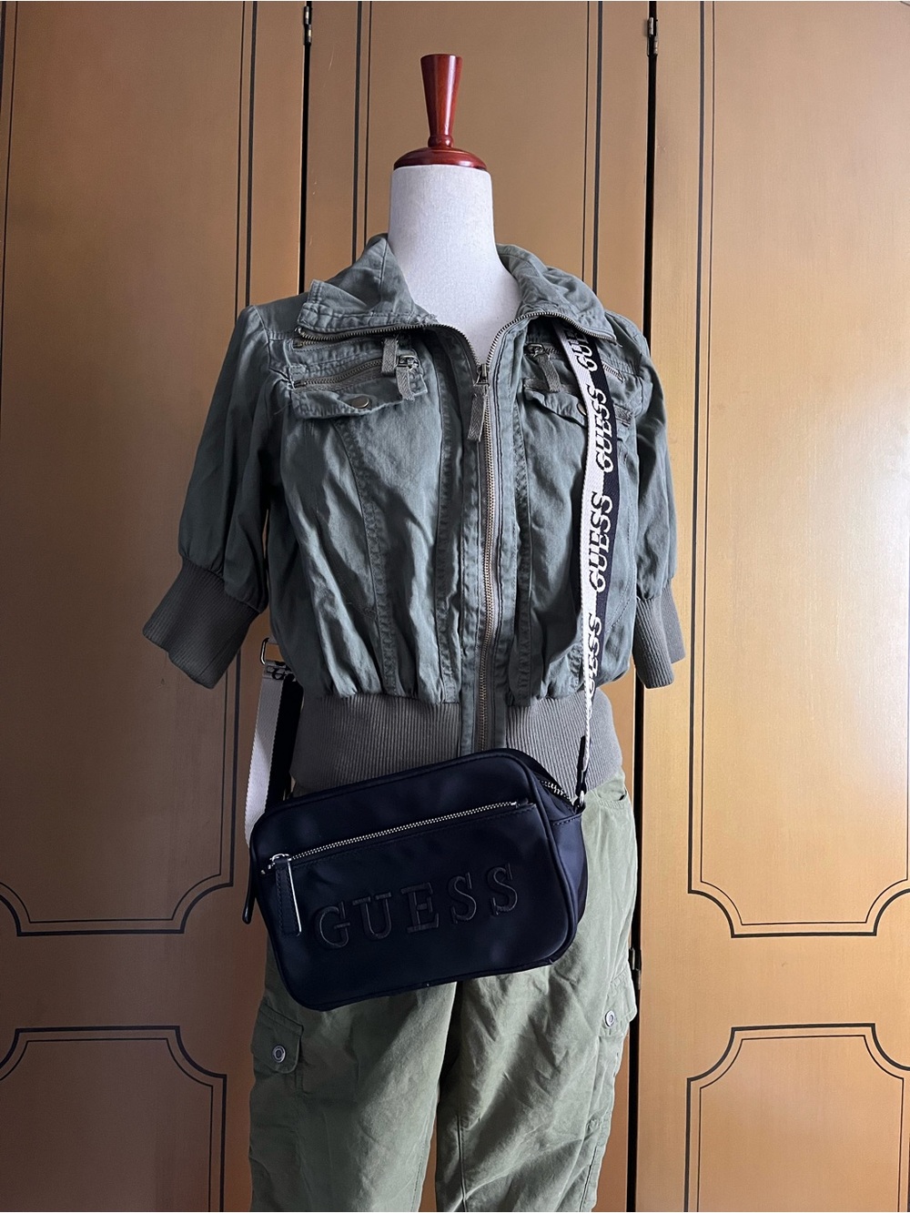 GUESS Black Nemy mini Crossbody Bag